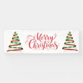 Indoor Outdoor Custom Banner-Merry Christmas Banner (Horizontal)