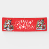 Indoor Outdoor Custom Banner-Merry Christmas Banner (Horizontal)