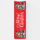 Indoor Outdoor Custom Banner-Merry Christmas Banner (Vertikal)