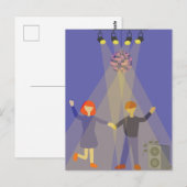 Indoor-Party Postkarte (Vorne/Hinten)