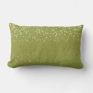 Indoor Petite Golden Stars Lendenkissen - Olive
