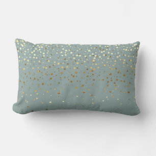 Indoor Petite Golden Stars Lendenkissen-Seafoam Lendenkissen