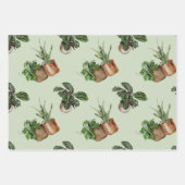 Indoor Plants Wrapping Paper Geschenkpapier Set (Vorderseite 2)