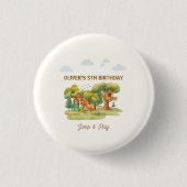 Indoor playground birthday party button (Vorderseite)