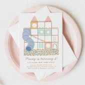 Indoor Playground Girl Birthday Einladung