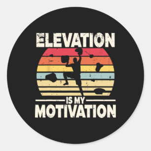 Indoor-Rockclimbing-Höhe ist meine Motivation Runder Aufkleber