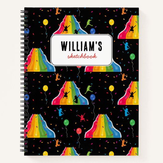 Indoor-Rutsche Park Kinder Spielplatz  Notizblock (Vorderseite)