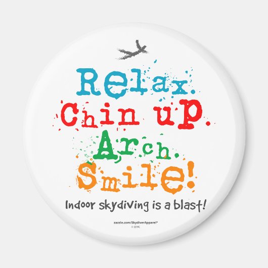 Indoor Skydiving ist ein Blast! Magnet (Vorne)