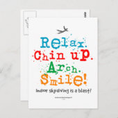 Indoor Skydiving ist ein Blast! Postkarte (Vorne/Hinten)