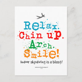 Indoor Skydiving ist ein Blast! Postkarte