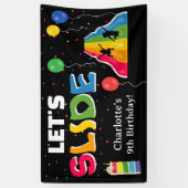 Indoor Slide Park Kids Playground Birthday Party Banner (Vertikal)