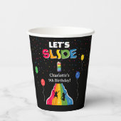 Indoor Slide Park Kids Playground Birthday Party Pappbecher (Rückseite)