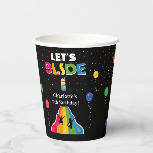 Indoor Slide Park Kids Playground Birthday Party Pappbecher (Vorderseite)