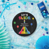 Indoor Slide Park Kids Playground Birthday Party Pappteller (Party)