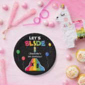 Indoor Slide Park Kids Playground Birthday Party Pappteller (Party)