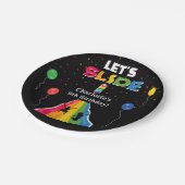 Indoor Slide Park Kids Playground Birthday Party Pappteller (Schrägansicht)