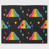 Indoor Slide Park Kids Playground  Geschenkpapier (Flach)