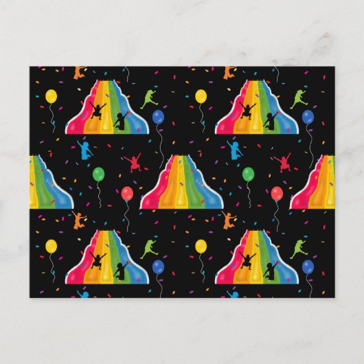 Indoor Slide Park Kids Playground  Postkarte (Vorderseite)