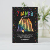 Indoor Slide Park Kindergeburtstag Dankeskarte (Stehend Vorderseite)