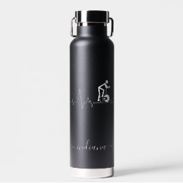 Indoor Spinning Cycle Heartbeat Monogramm Trinkflasche