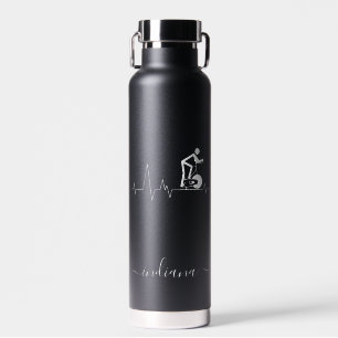 Indoor-Spinning-Cycle-Herzschlag-Monogramm Trinkflasche