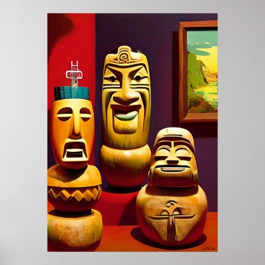 Indoor Tiki Life Ken Gage Art Poster (Vorne)