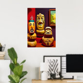 Indoor Tiki Life Ken Gage Art Poster (Heimbüro)