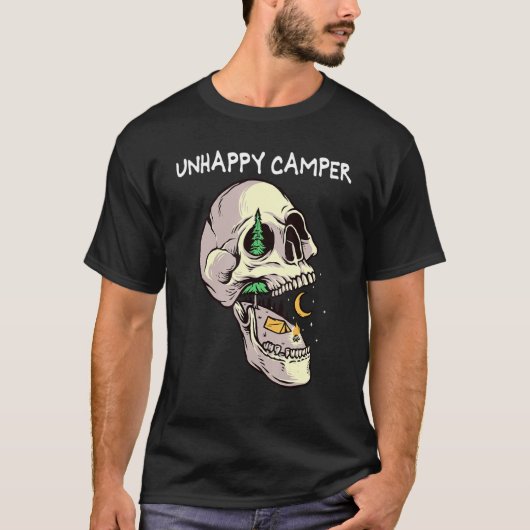 Indoorsy Unhappy Camper Camping Outdoor Unhappy C T-Shirt (Vorderseite)