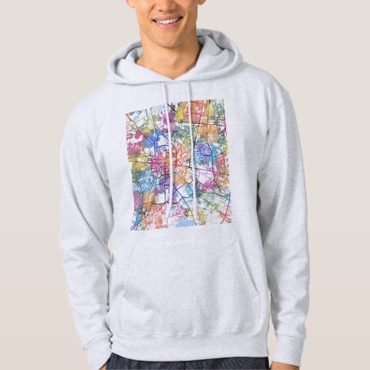 Indore Madhya Pradesh City Map Hoodie (Vorderseite)