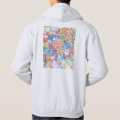 Indore Madhya Pradesh City Map Hoodie (Rückseite)