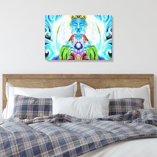 Indra Canvas Print 24 in X 16 in Leinwanddruck (Insitu (Schlafzimmer))