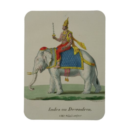 Indra, eingeprägt von Marlet et Cie (Farbe litho) Magnet (Vertikal)