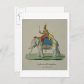 Indra, eingeprägt von Marlet et Cie (Farbe litho) Postkarte (Vorne/Hinten)