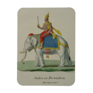 INDRA, graviert durch Marlet und Cie (Farbelitho) Magnet