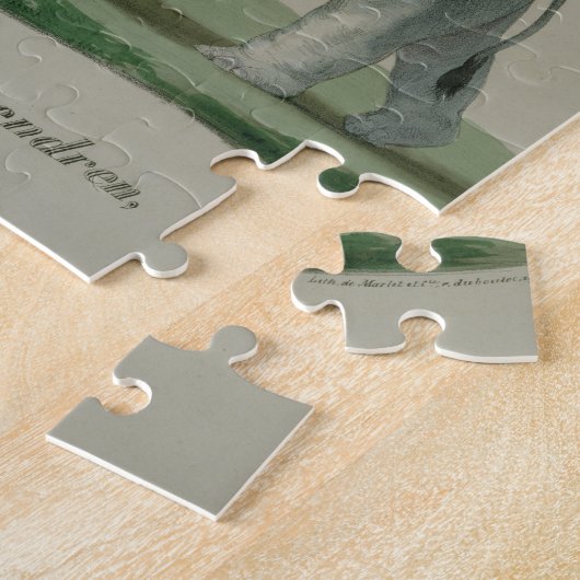 INDRA, graviert durch Marlet und Cie (Farbelitho) Puzzle (Seite)