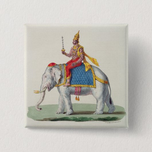INDRA oder Devendra, von "L'Inde francaise…", Button (Vorderseite)