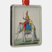 INDRA oder Devendra, von "L'Inde francaise…", Silbernes Ornament (Rechts)