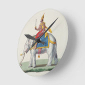 Indra or Devendra, from 'L'Inde francaise...', eng Runde Wanduhr (Winkel)