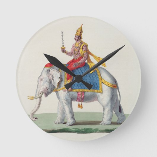Indra or Devendra, from 'L'Inde francaise...', eng Runde Wanduhr (Vorderseite)