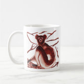 Indri Lemur-Grafik-Tasse Kaffeetasse (Links)