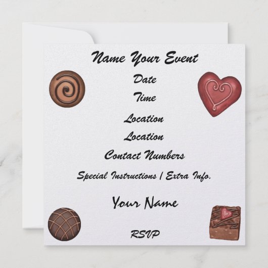 Indulge dich selbst - SRF Einladung (Rückseite)