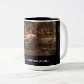 Indulgence is the Purpose of Life Zweifarbige Tasse (VorderseiteRechts)