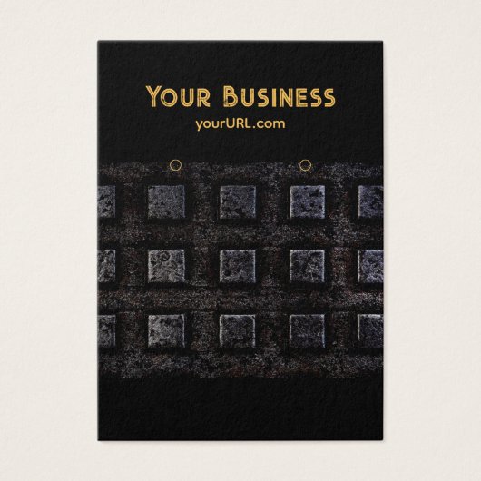 Industrial Black 2 Earring Holder Display Cards (Vorderseite)