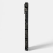 Industrial Black Brick Wall Texture iPhone Case Hülle (Linke Seite)