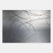 Industrial Brushed Metal Texture with Scratches Geschenkpapier Set (Vorderseite 2)