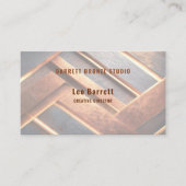 Industrial Chic Copper Facet  Visitenkarte (Vorderseite)