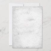 Industrial Chic Elegante Blumenhochzeit Einladung (Rückseite)