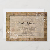 Industrial Chic Wirbel Probe Dinner Einladung (Vorderseite)