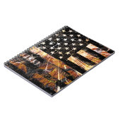 Industrial Construction Flag Sparks Notizblock (Linke Seite)