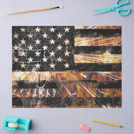 Industrial Construction Flag Sparks Seidenpapier (Basteln)